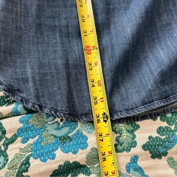 NWT•Pull-On Blue Denim Kimono Dress•Sz L - Picture 7 of 9